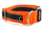 Collar Reflex Neon Orange II - Detail of D-ring