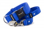 Collar Dark Blue with a leash