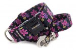 Collar Simply Flowers with a leash