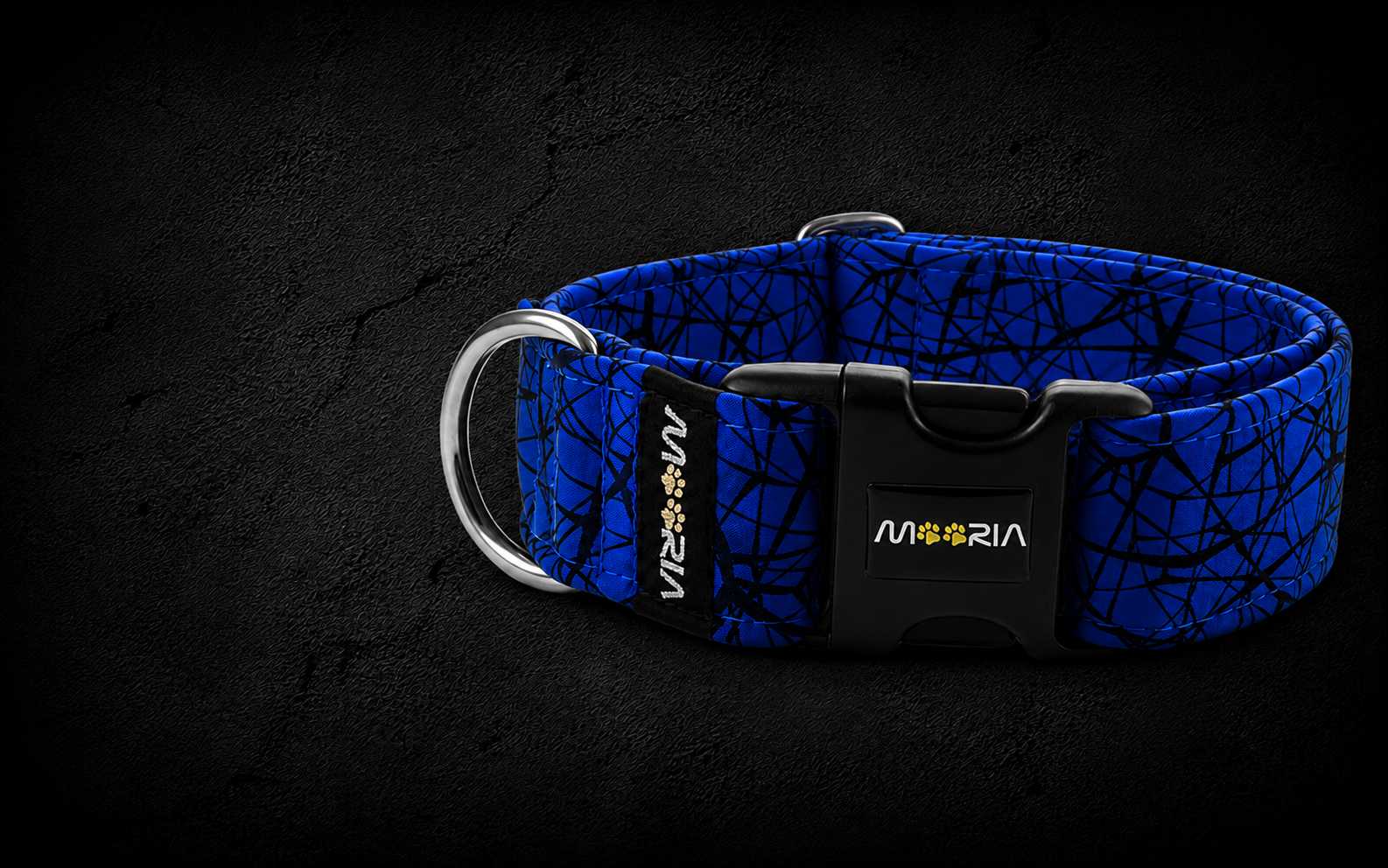Black Print dog collars