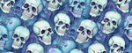 Collar Blue Skulls
