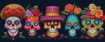Collar Día de Muertos