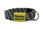 Removable velcro name tag for dog collar