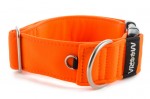 Halsband Neon Orange - Detail des Halbrings