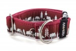 Halsband Winter Village Red - Detail des Halbrings