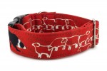 Collar Border Collie Life Red - Detail of the pattern