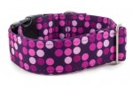 Collar Violet Dots - Detail of the pattern