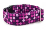 Halsband Violet Dots - Detail des Musters