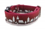 Halsband Winter Village Red - Detail des Musters