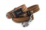 Halsband Casual Brown mit der Leine