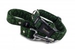 Collar Lilia Green with a leash