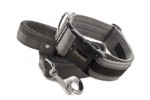 Collar Reflex Gray II with a leash