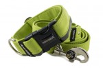 Leash Reflex Lime Green with the collar