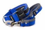 Halsband Reflex Dark Blue II mit der Leine