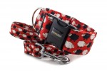 Leash Sheep Dream Red with the collar