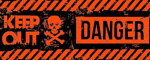 Leash Danger Orange - Pattern