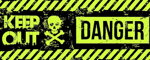 Leash Danger Yellow - Pattern