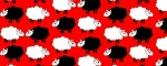 Collar Sheep Dream Red - Pattern