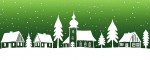 Leash Winter Village Green - Pattern