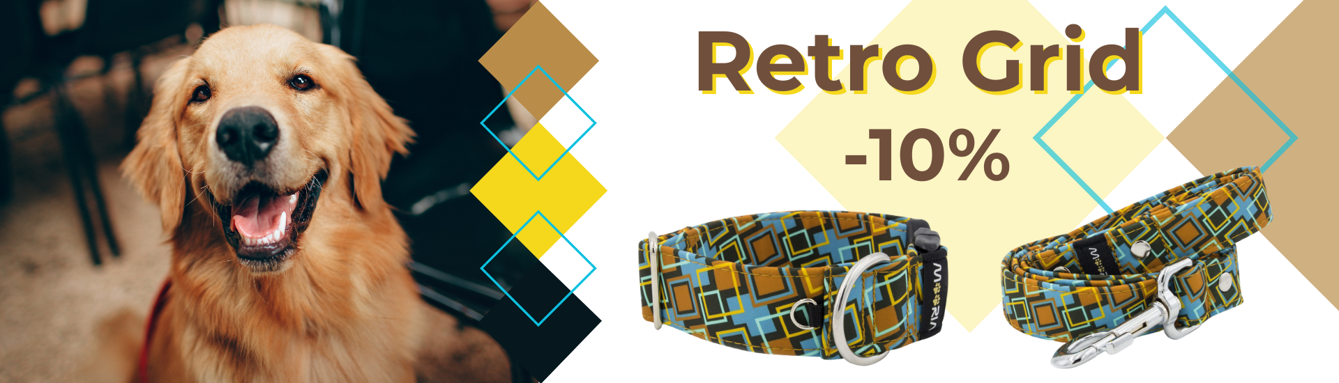 Collar Retro Grid