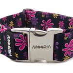 Collar Simply Flowers with metal buckle