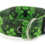 Collar Abstract Green - Detail of D-ring