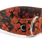 Collar Abstract Red - Detail of D-ring