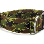Collar Camouflage Green - Detail of D-ring
