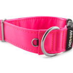 Collar Neon Pink - Detail of D-ring