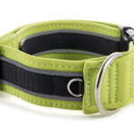 Collar Reflex Lime Green II - Detail of D-ring