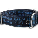 Collar Staffordshire Bull Terrier Blue - Detail of D-ring