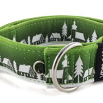Collar Winter Village Green - Detail of D-ring