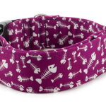 Collar Fishbone Purple - Detail of the pattern