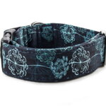 Collar Hogweed Blue - Detail of the pattern
