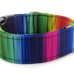 Collar Rainbow lines - Detail of the pattern
