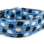 Collar Sheep Dream Blue - Detail of the pattern
