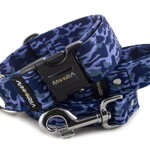 Leash Camouflage Blue with the collar
