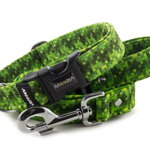 Leash Digital Green with the collar