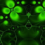 Collar Abstract Green - Pattern