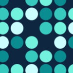Collar Cyan Dots - Pattern