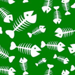 Leash Fishbone Green - Pattern