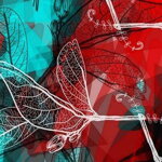 Collar Turquoise Red Mood - Pattern